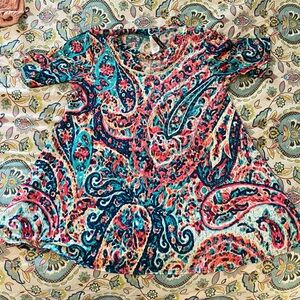 Vibrant Paisley Women's Top -*DM FOR MORE PICS OR INFO*
